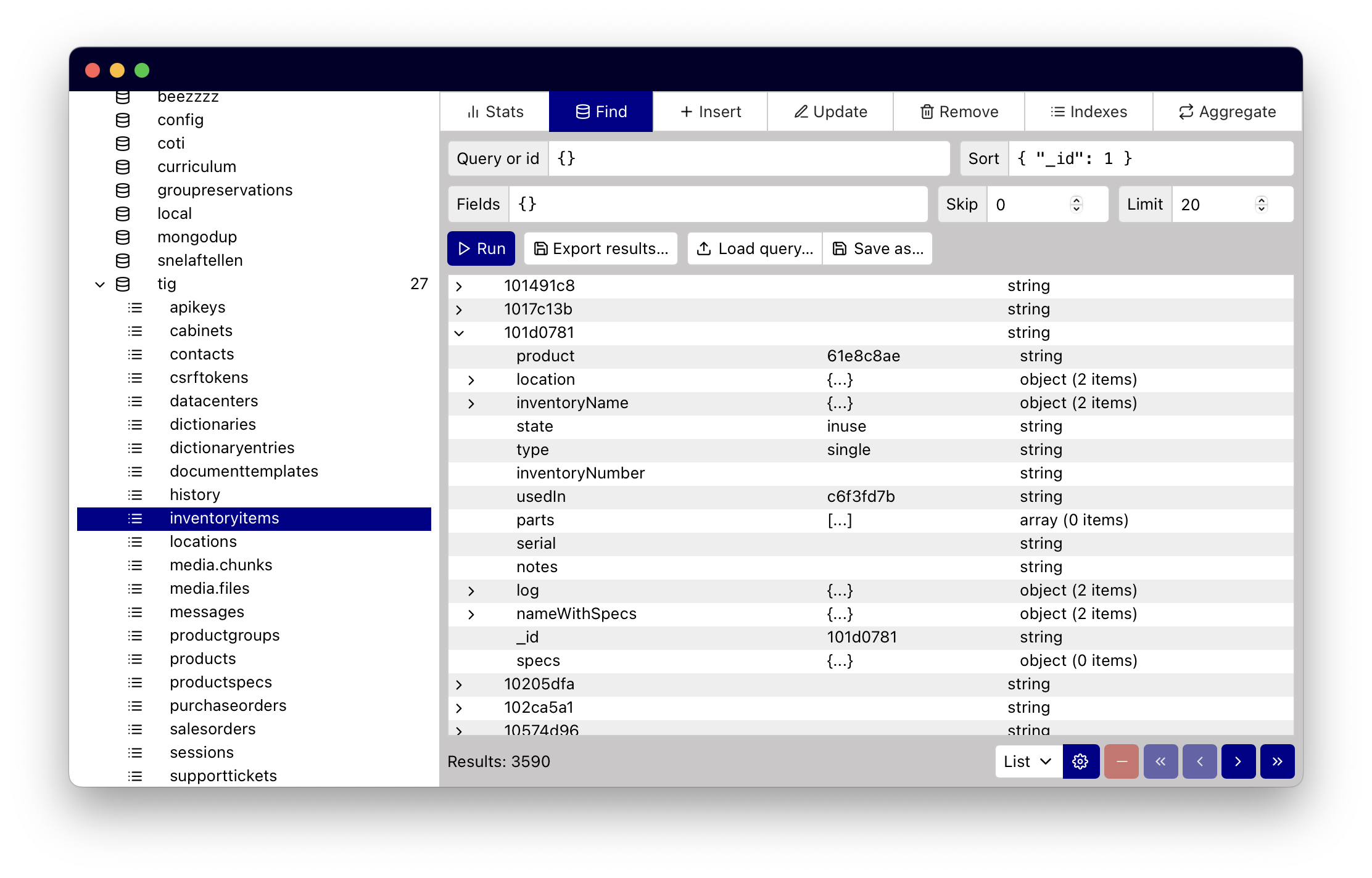 Impression of Rolens's interface